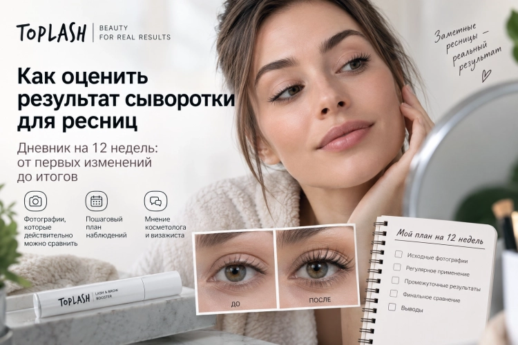 Как оценить результат сыворотки для ресниц: дневник на 12 недель